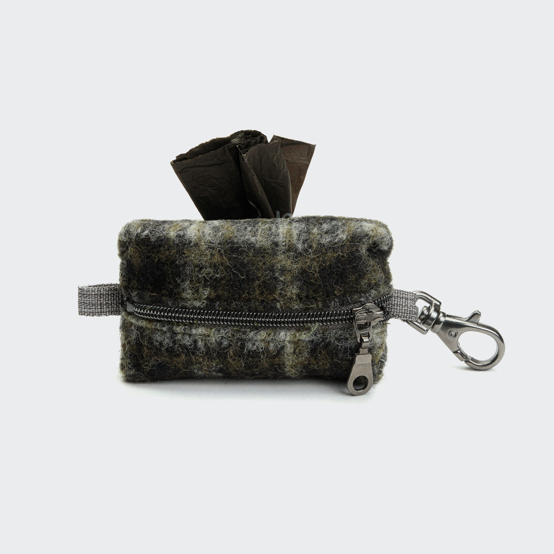 Dog Poop Bag holder - Plaid Green from Cloud 7