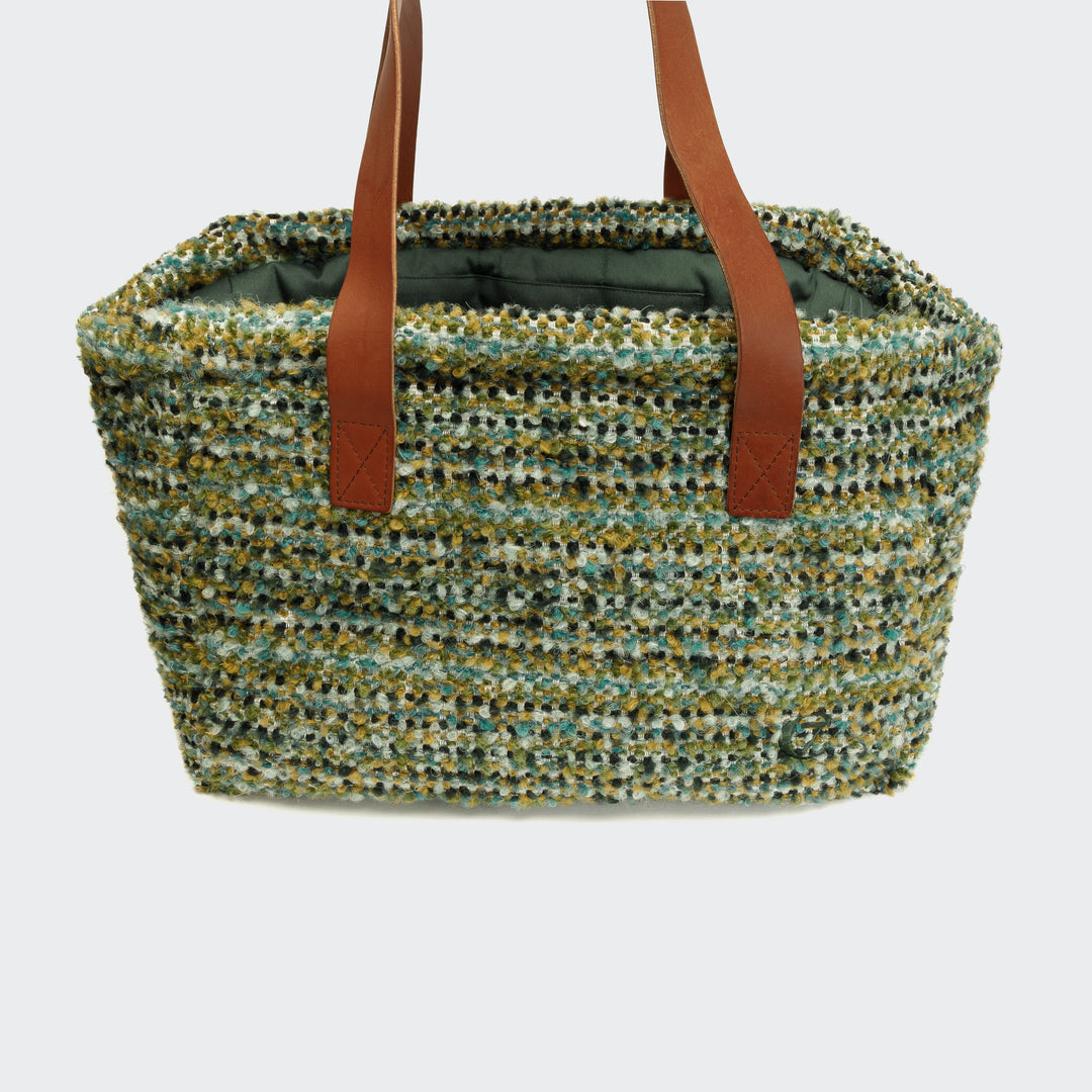 Dog Carrier Verona Jacquard Green from Cloud 7