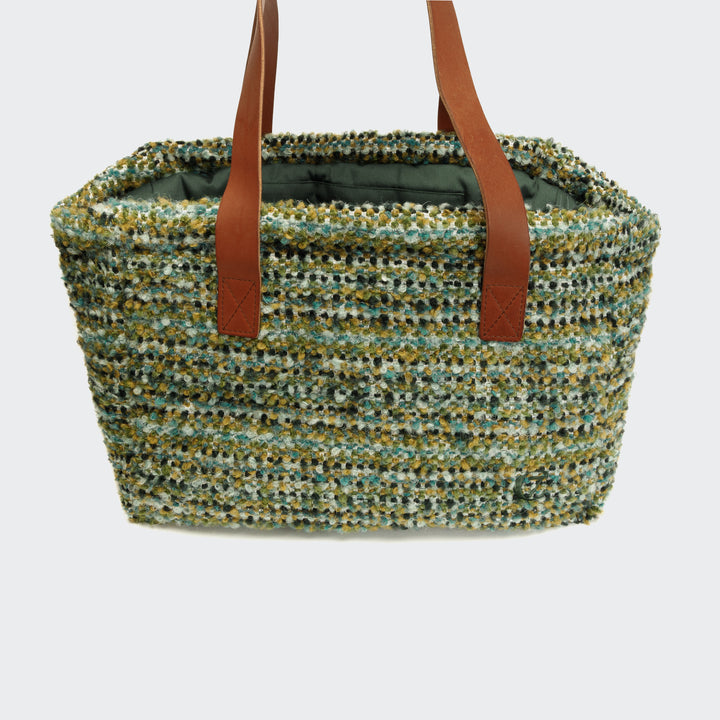 Dog Carrier Verona Jacquard Green from Cloud 7