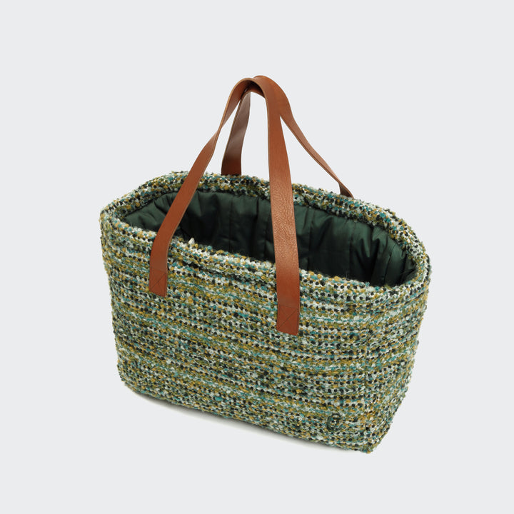 Dog Carrier Verona Jacquard Green from Cloud 7