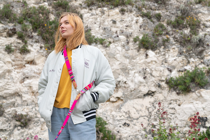 Inca Pink Hands Free Coupler Lead by Hiro + Wolf