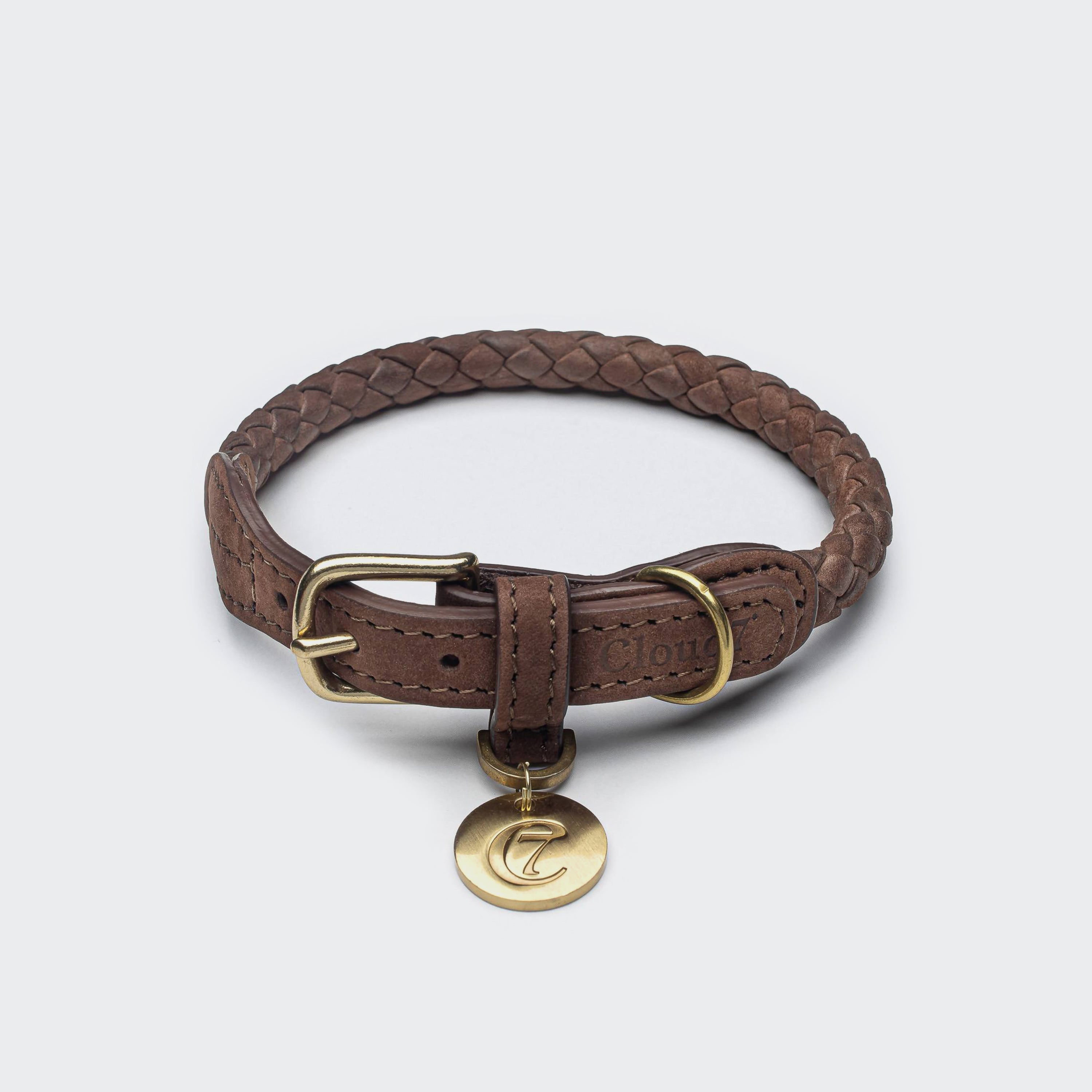 Ravello Dog Collar in Hazel from Cloud 7 Small