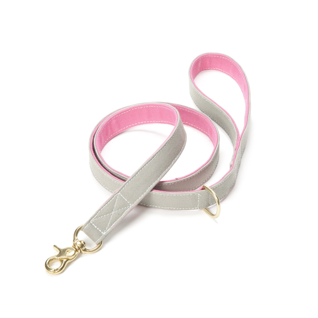 Canvas Lead in Pink/Grey